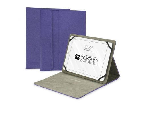 [29349] FUNDA TABLET CLEVER STAND HASTA 11" MORADO SUBBLIM