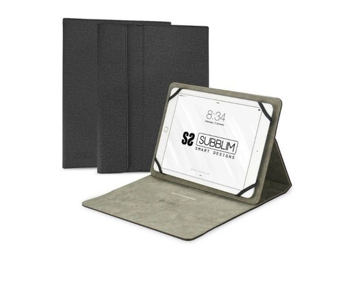 [29346] FUNDA TABLET CLEVER STAND HASTA 11" NEGRO SUBBLIM