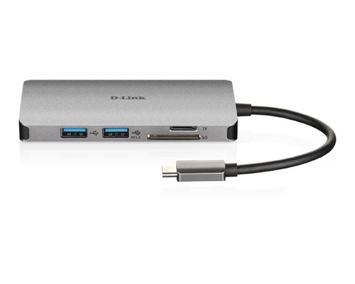 [29122] D-LINK DOCKING STATION USB-C 6 EN 1 CON LECTOR TARJETAS/SUMINISTRO ELECTRICO
