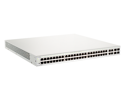 [28861] D-LINK SWITCH SMART NUCLIAS CLOUD 52 PUERTOS 10/100/1Gbit w/4 Gbit. SFP