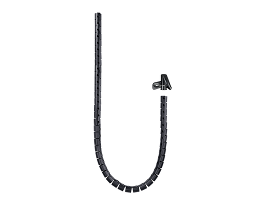[28586] ORGANIZADOR CABLES FLEXIBLE 25MM 1 M NEGRO NANOCABLE