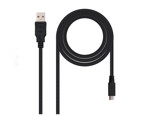 [27715] CABLE DE CONEXION USB-MICROUSB 3M NANOCABLE