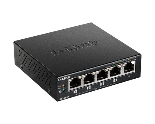 [27598] D-LINK SWITCH 5 PUERTOS 10/100/1Gbit w/4 PoE PORTS