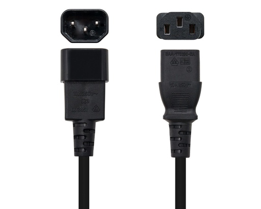 [26953] CABLE ALIMENTACION CPU C13/H-C14/M 3M NANOCABLE