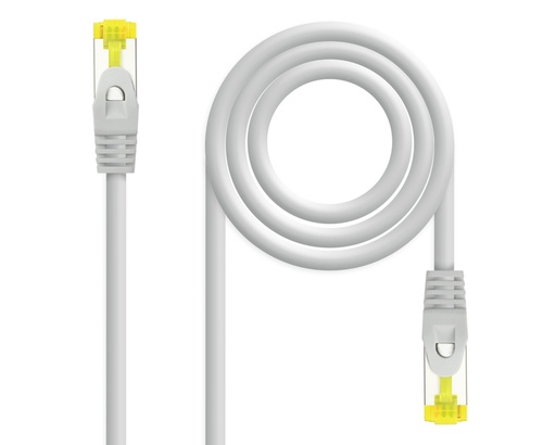 [26951] CABLE DE RED LATIGUILLO RJ45 SFTP CAT6A AWG26 10 M GRIS NANOCABLE