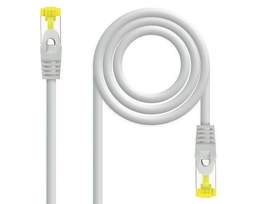 [26949] CABLE DE RED LATIGUILLO RJ45 SFTP CAT6A AWG26 5 M GRIS NANOCABLE