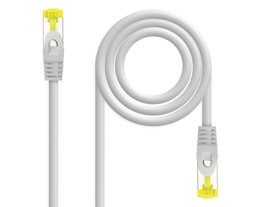 [26942] CABLE DE RED LATIGUILLO RJ45 SFTP CAT6A AWG26 3 M GRIS NANOCABLE