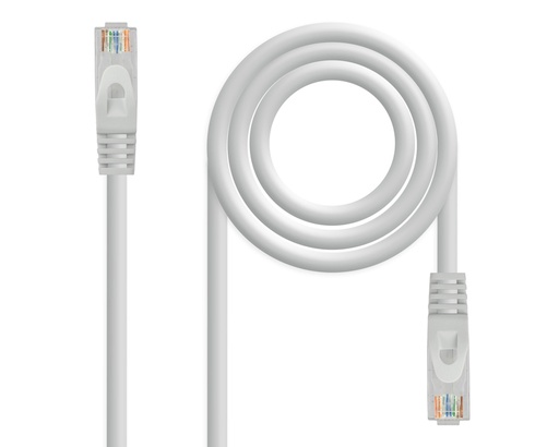 [26917] CABLE DE RED LATIGUILLO RJ45 UTP CAT6A AWG24 7 M GRIS NANOCABLE