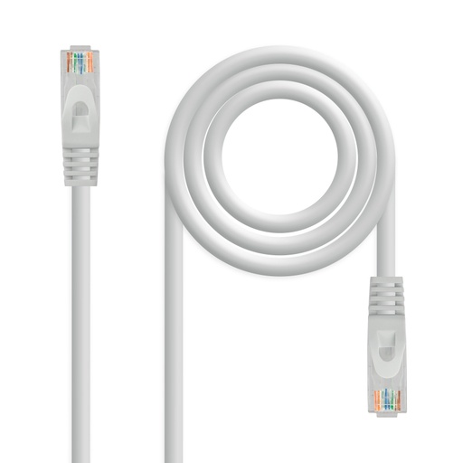 [26916] CABLE DE RED LATIGUILLO RJ45 UTP CAT6A AWG24 5 M GRIS NANOCABLE