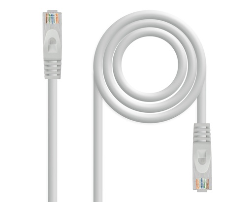 [26908] CABLE DE RED LATIGUILLO RJ45 UTP CAT6A AWG24 3 M GRIS NANOCABLE