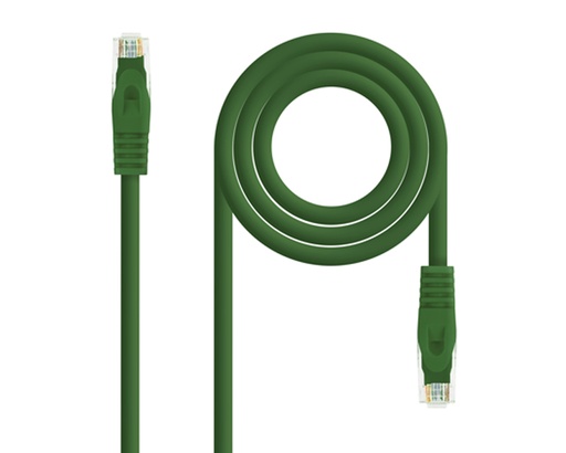 [26903] CABLE DE RED LATIGUILLO RJ45 UTP CAT6A AWG24 2 M VERDE NANOCABLE