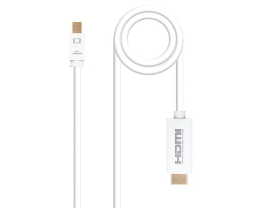 [26868] CONVERSOR MINI DISPLAYPORT A HDMI 2 M BLANCO NANOCABLE