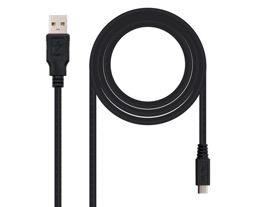 [26428] CABLE USB 2.0 TIPO A/M-MICRO USB B/M 0.8 M NANOCABLE