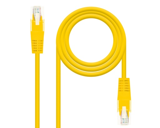 [26355] CABLE DE RED LATIGUILLO RJ45 UTP CAT6 AWG24 2 M AMARILLO NANOCABLE