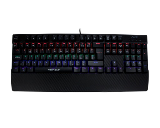 [25651] TECLADO GAMING RGB MECHANICAL F115 KEEPOUT