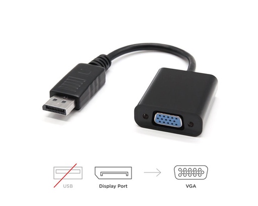 [24988] CONVERSOR DISPLAYPORT A SVGA/H NEGRO NANOCABLE
