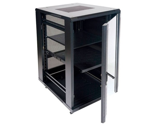[24273] ARMARIO DE SUELO RACK 19´´ 22U 600x600 PUERTA PERFORADA