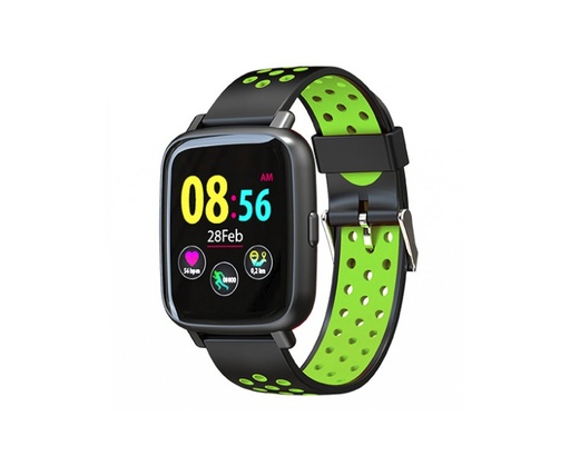 [24024] SMARTWATCH SPORT XS35 NEGRO/VERDE BILLOW