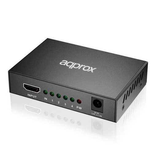[24007] HDMI SPLITTER 4 PUERTOS 1080P V2 APPROX