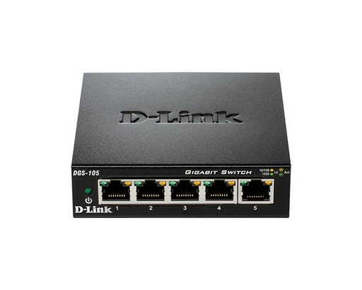 [23197] D-LINK SWITCH 5 PUERTOS 10/100/1Gbit METALICO IPTV