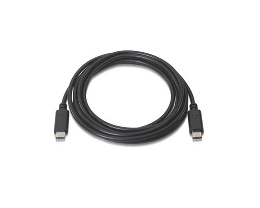 [22005] CABLE USB 2.0 3A TIPO USB-C/M-USB-C/M 1 M NEGRO NANOCABLE