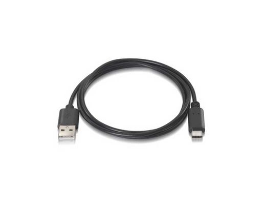 [22000] CABLE USB 2.0 3A TIPO USB-C/M- A/M 1 M NEGRO NANOCABLE