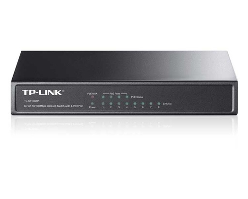 [21699] TP-LINK SWITCH 8 PUERTOS 10/100 + 4 PoE