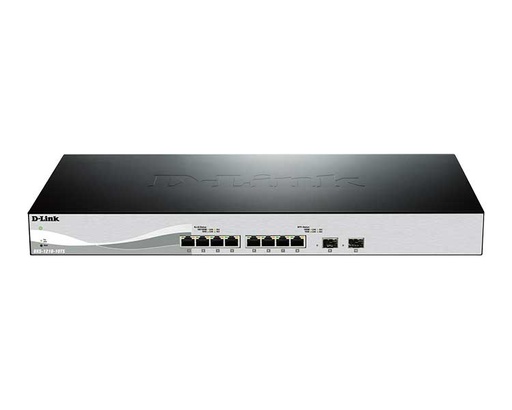 [21140] D-LINK SWITCH SMART 10 PUERTOS 10Gbit  + 2 PUERTOS 10Gbit SFP+