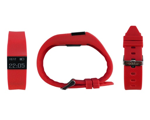 [20206] PULSERA SMART ROJO + PULSOMETRO BILLOW