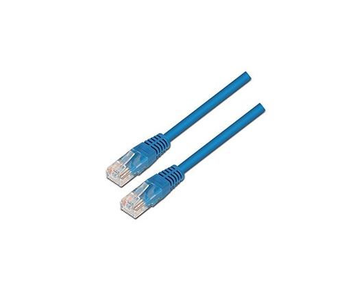 [20172] CABLE DE RED LATIGUILLO RJ45 UTP CAT6 AWG24 1 M AZUL NANOCABLE