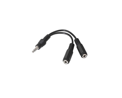 [20075] CABLE AUDIO ESTEREO 2 JACK 3.5/ H- JACK 3.5 M 15 CM NANOCABLE