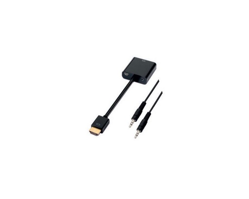 [19746] CONVERSOR HDMI A SVGA + AUDIO 10 CM NEGRO NANOCABLE