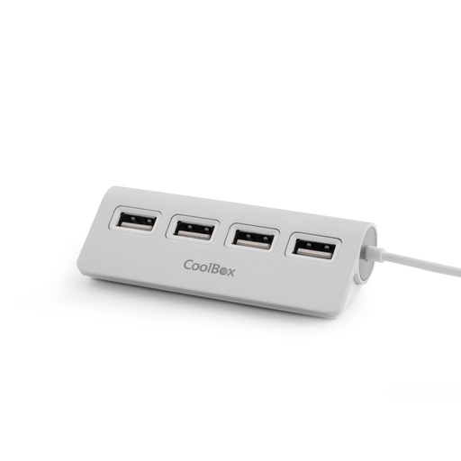 [18684] HUB 4 PUERTOS USB2.0 ALU-2 ALUMINIO COOLBOX
