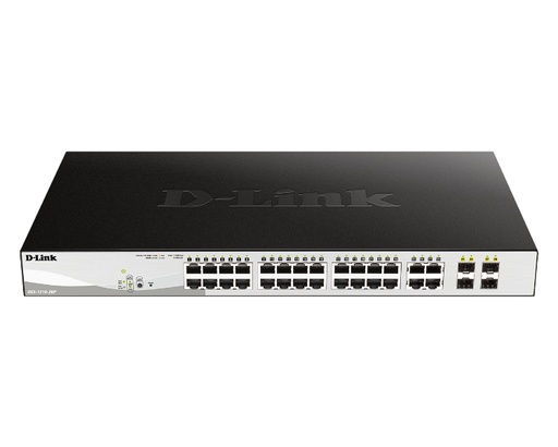 [18279] D-LINK SWITCH 28 PUERTOS 10/100/1Gbit w/2 Combo 1000BaseT/SFP PoE