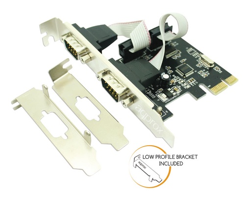 [15489] ADAPTADOR PCI-E 2 PUERTOS SERIE APPROX