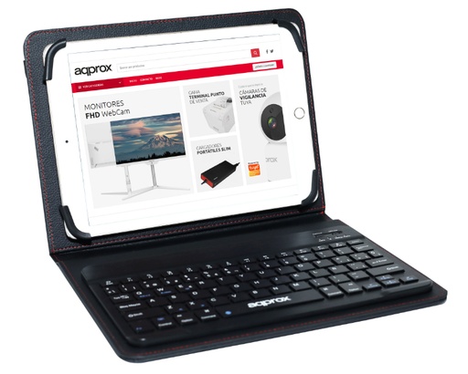 [15476] FUNDA + TECLADO BLUETOOTH TABLET 9.7"- 10.1" APPROX