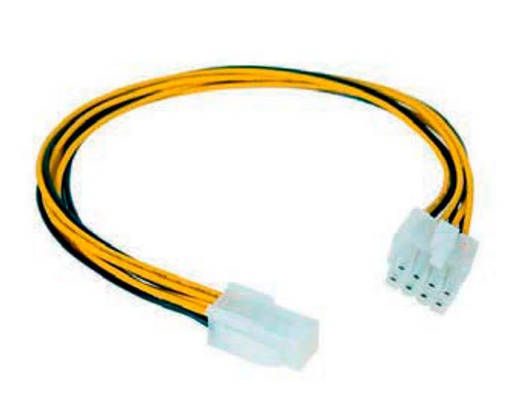 [15126] CABLE ALIMENTACION 4 PIN H - 4+4 PIN M 15 CM NANOCABLE