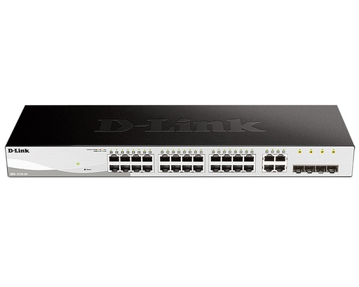 [12949] D-LINK SWITCH 24 PUERTOS 10/100/1Gbit w/4 Combo 1000BaseT/SFP