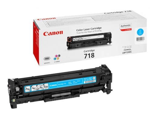 [10626] TONER CYAN CANON MF724/728/729CX/LBP7210/7660/7680 (718)