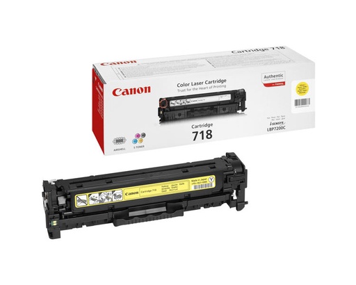 [10625] TONER AMARILLO CANON MF724/728/729CX/LBP7210/7660/7680 (718)