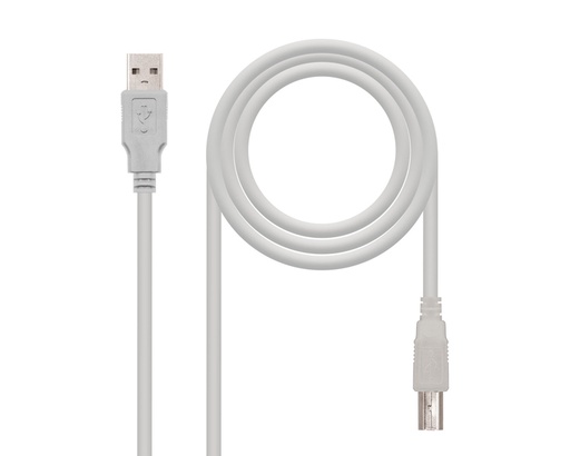 [8232] CABLE DE CONEXION USB TIPO A-B 3 M NANOCABLE